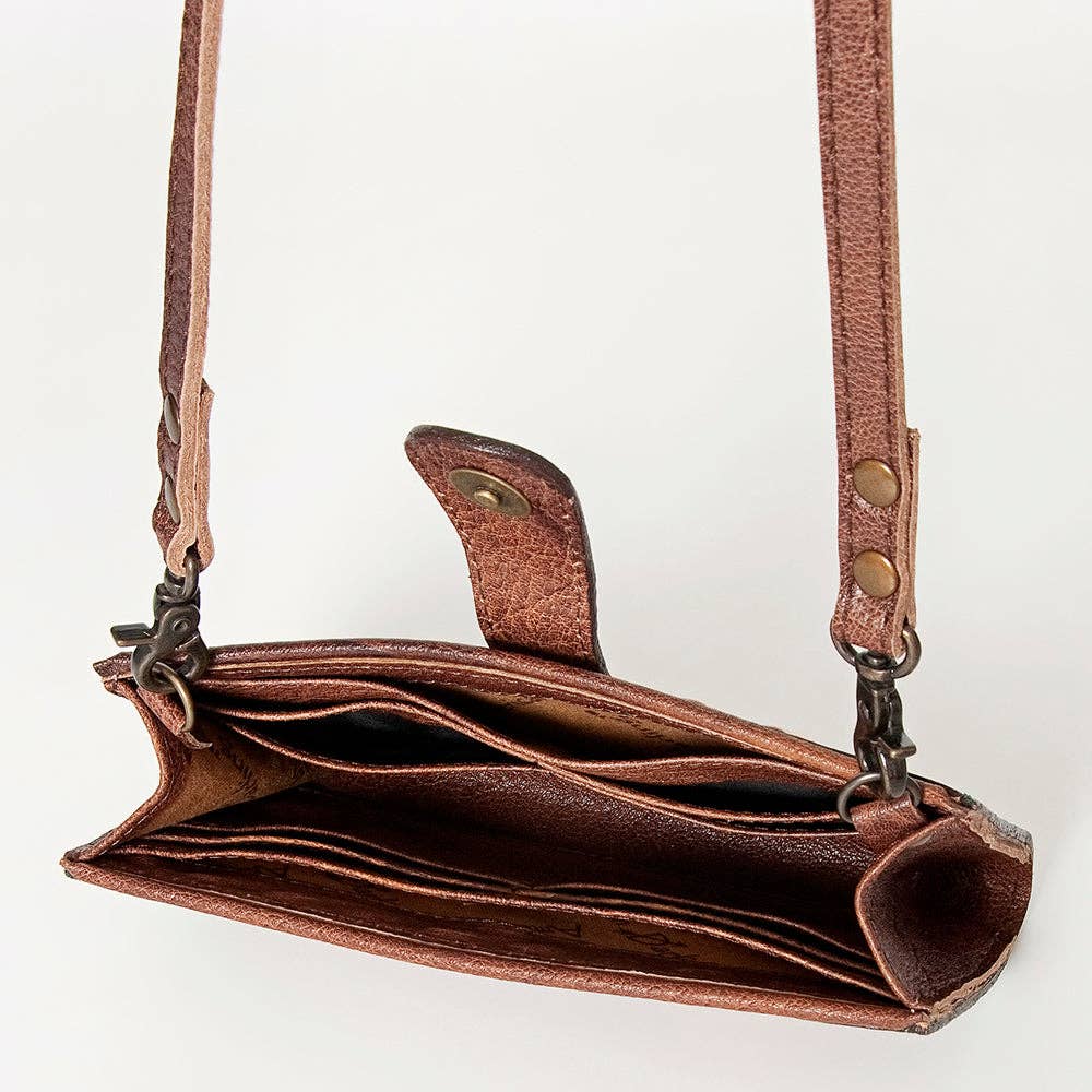 LC-ADBG832 Crossbody Genuine Western Leather Women Bag: ADBG832A