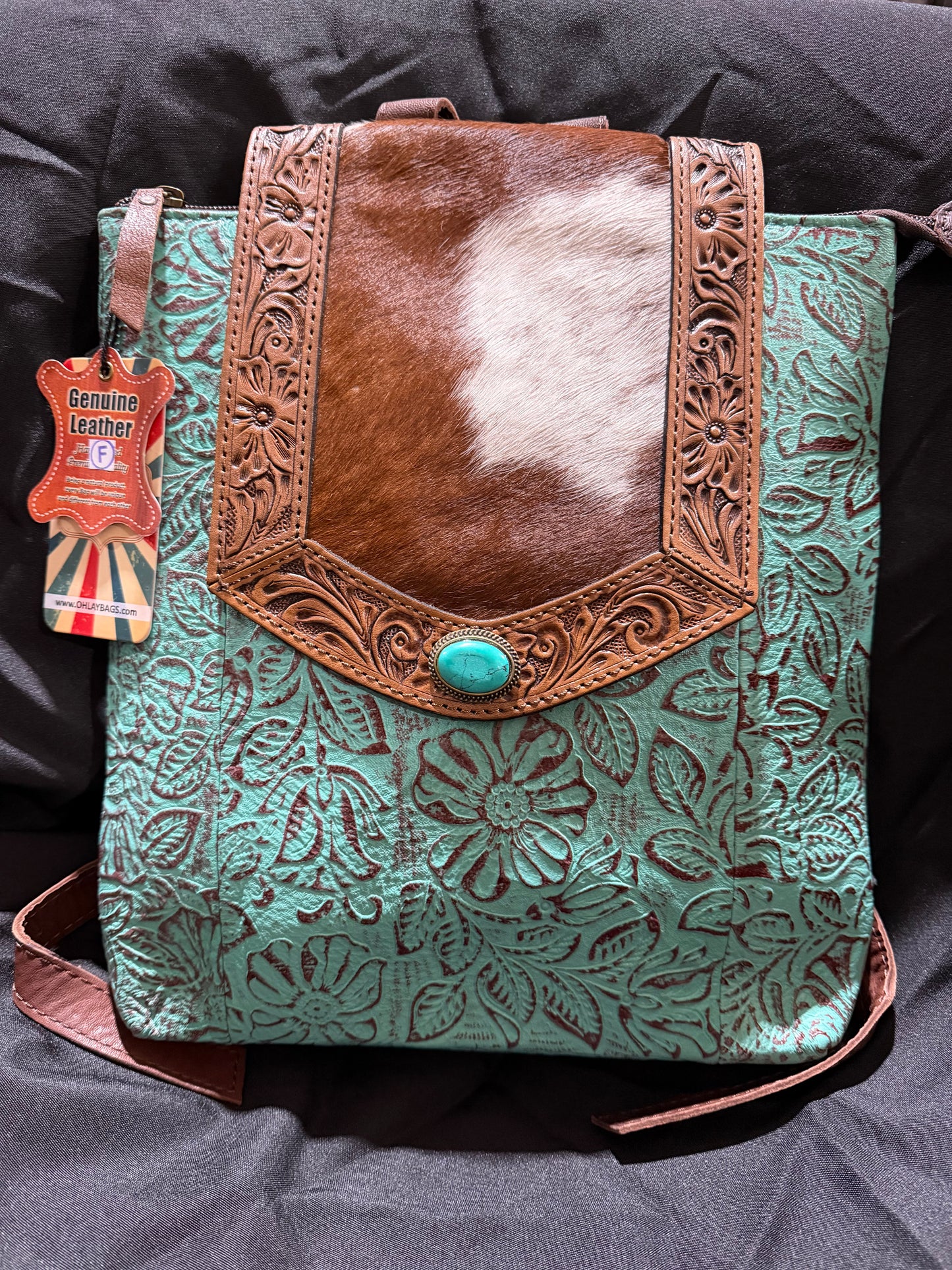 LC-KBG187 Backpack Genuine Leather women bag western Bag: KBG187