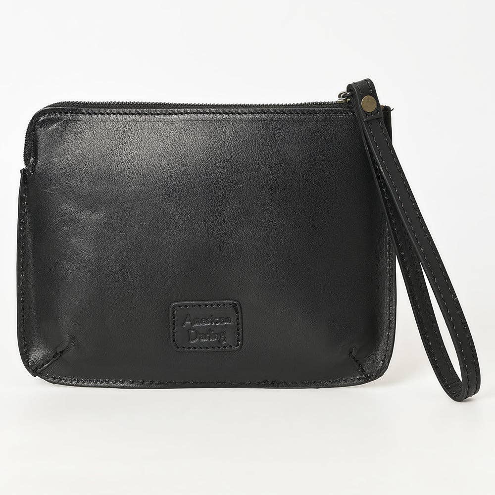 LC-ADBGZ784A Wristlet Genuine Western Leather Women Bag