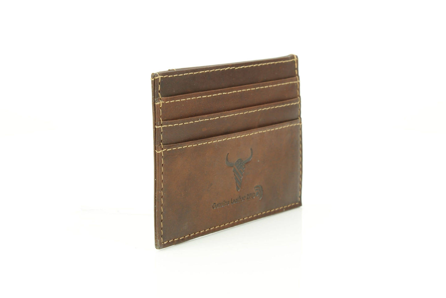 Oil Pull-Up Leather RFID Wallet with ID Window 8035
