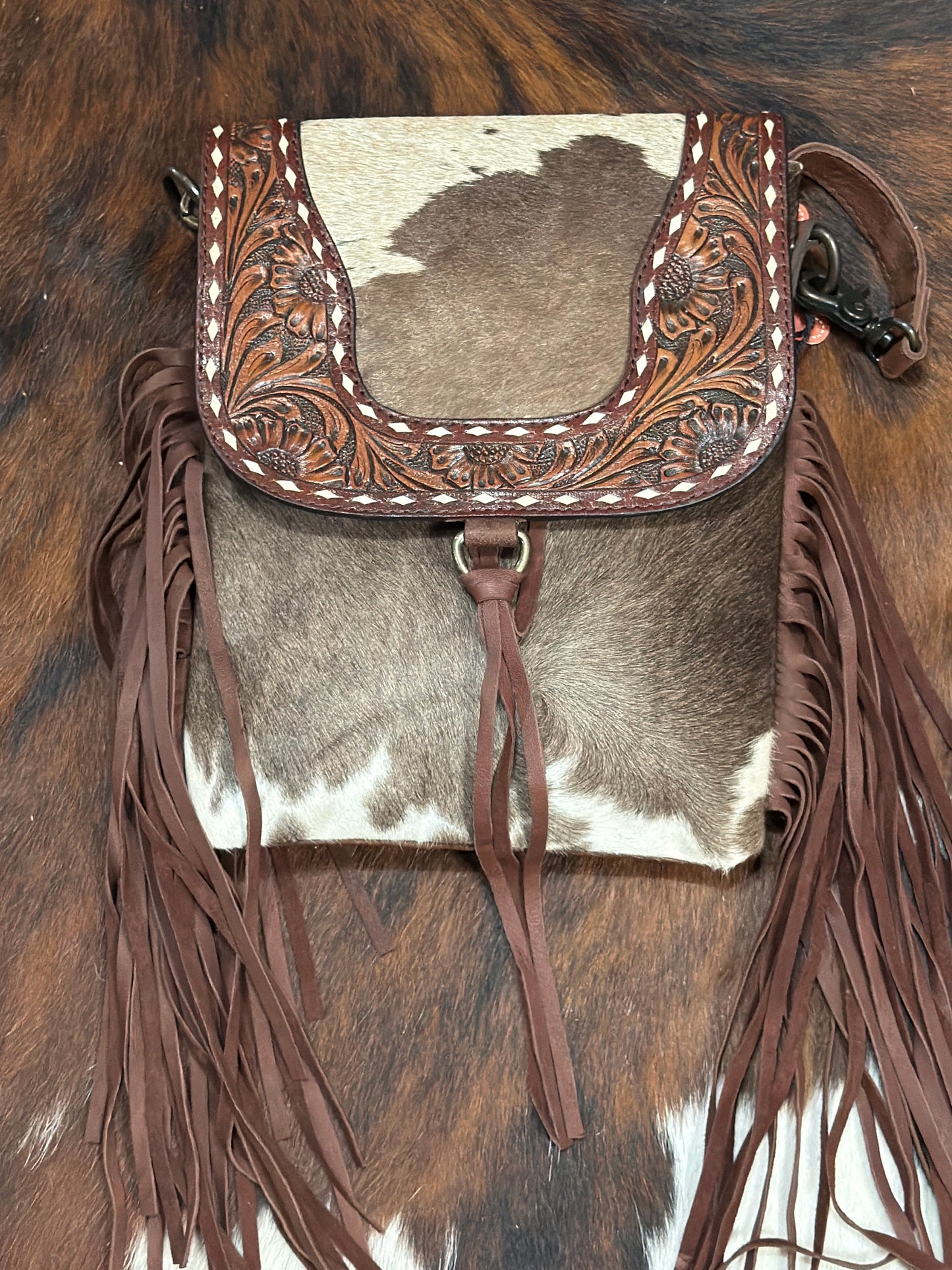 Dusty Trail Hair-On Saddle Bag - KBG248 A