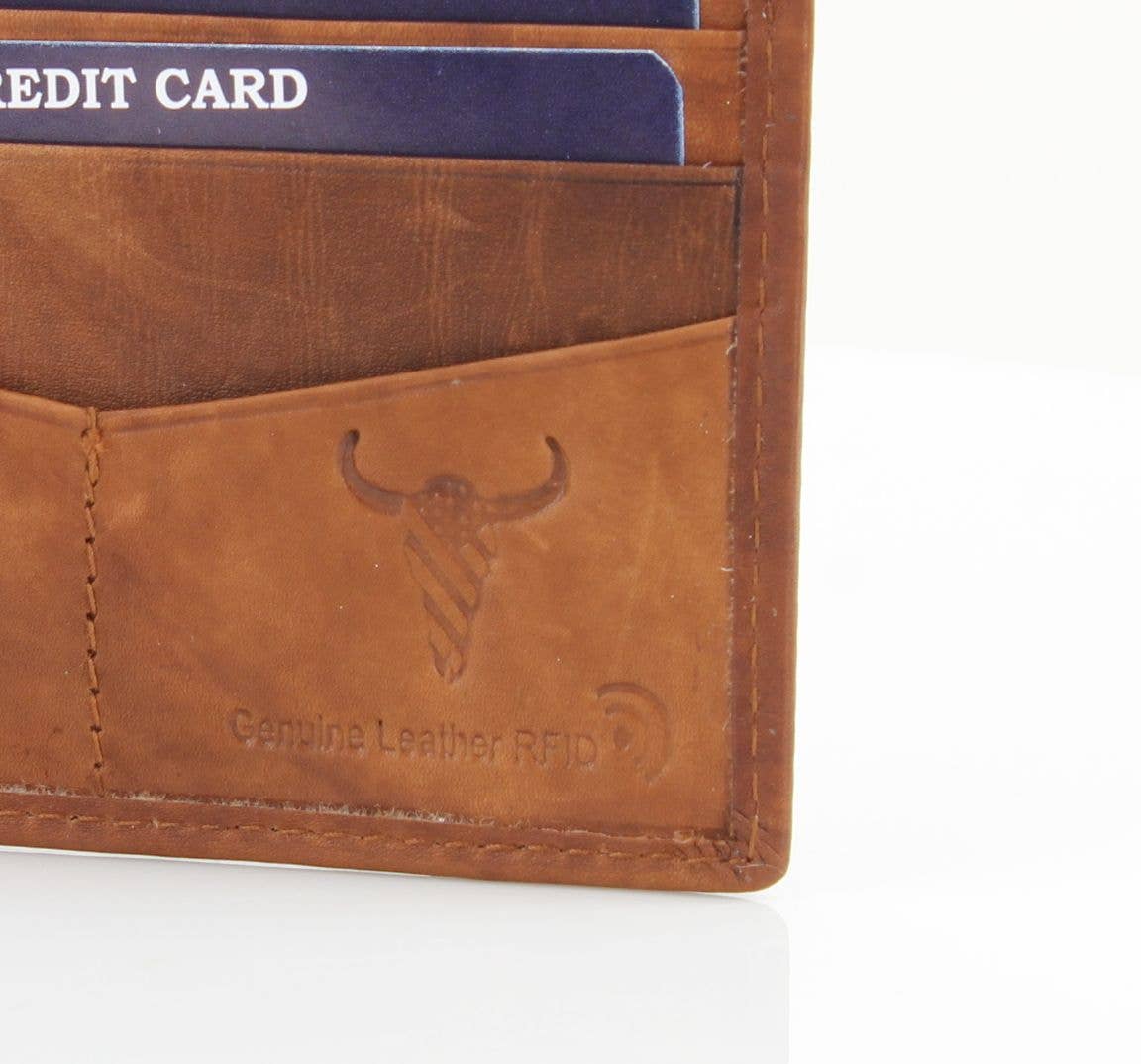 Bifold Wallet w/ Removable Card Sleeve 15725: Brown