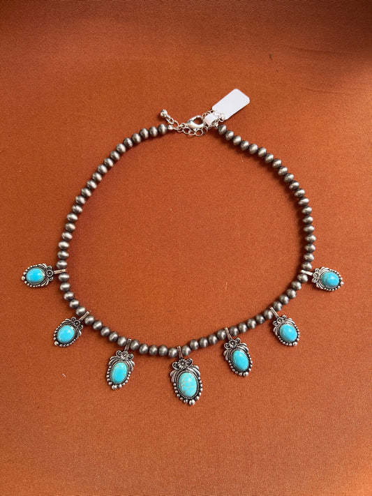 Turquoise Stone Necklace