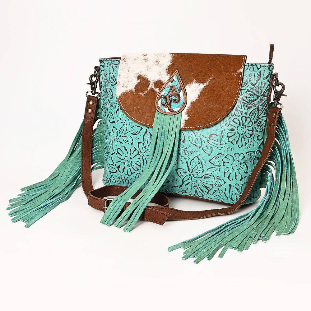 OHG168 Crossbody Genuine Leather women bag western Bag: OHG168