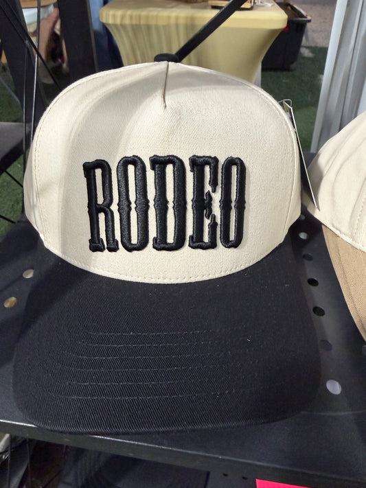 RODEO Black Snapback Hat