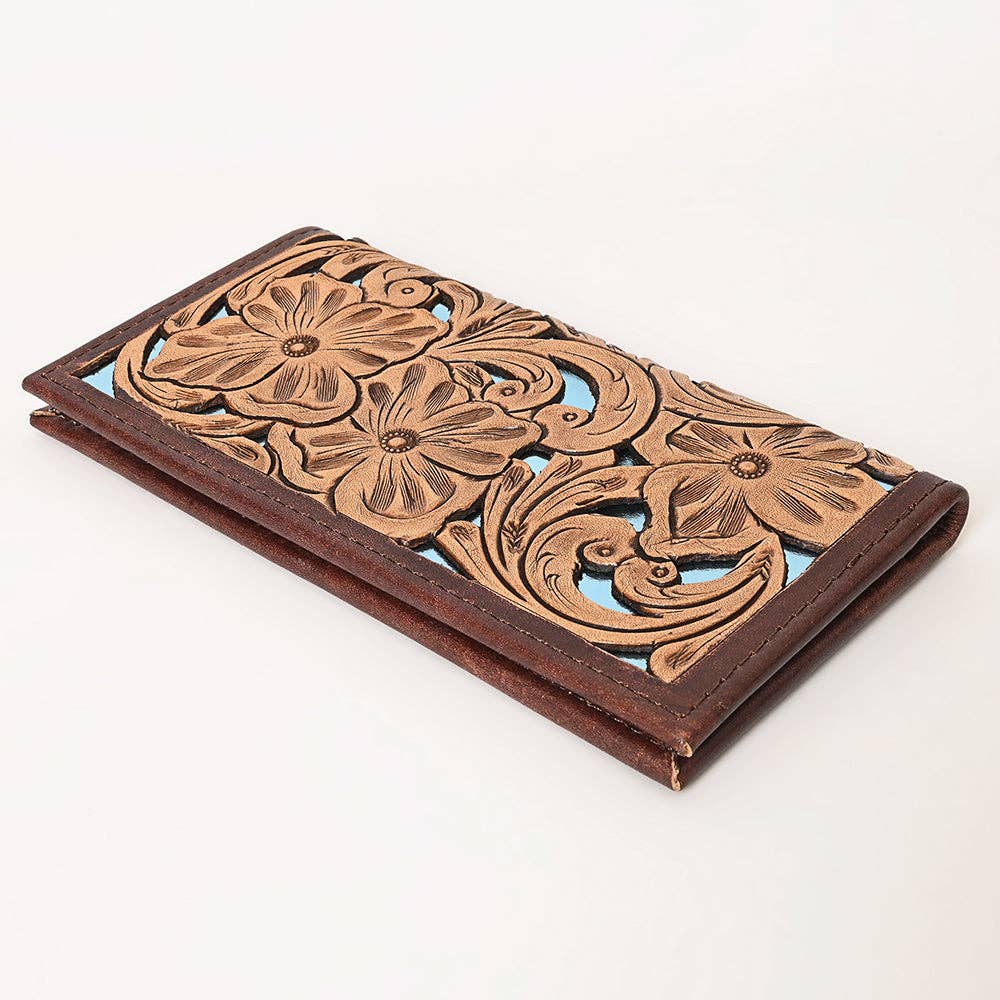 OHG119 Wallet Genuine Leather- Tooled