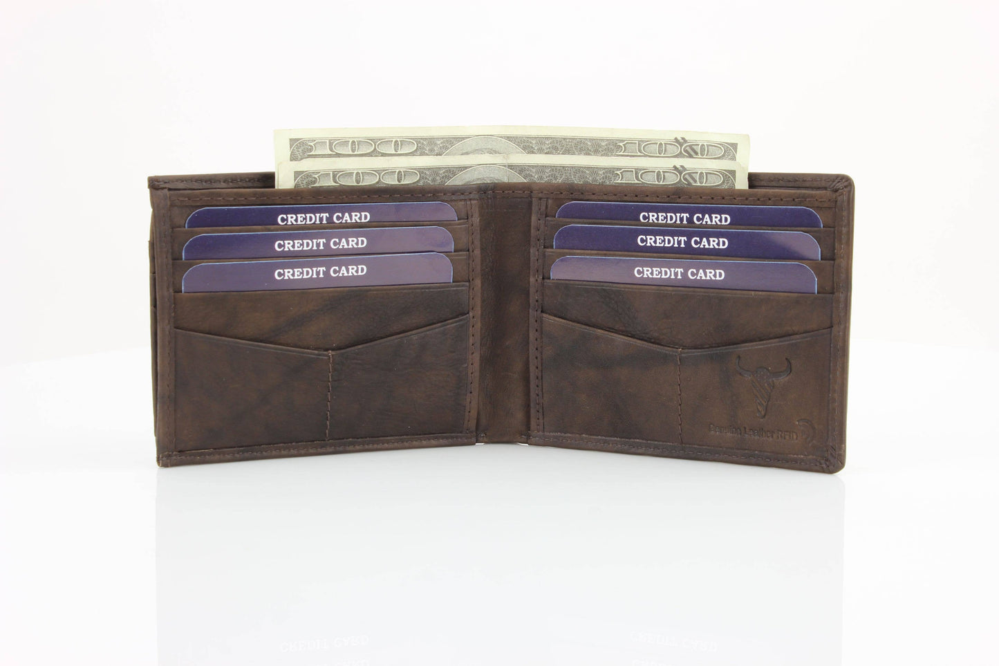 Bifold Wallet w/ Removable Card Sleeve 15725: Tan