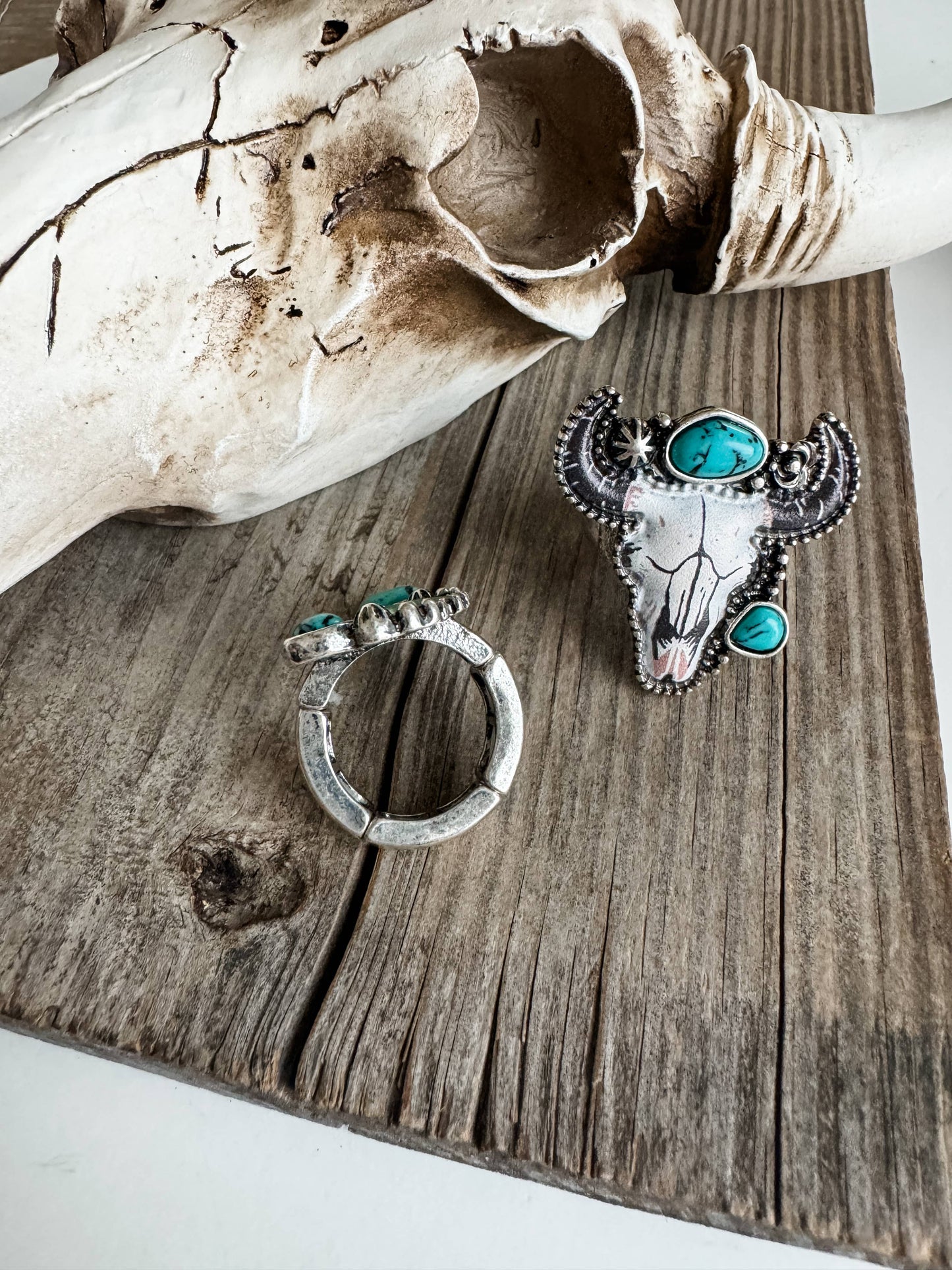 Western Pendant Adjustable Ring - STEER