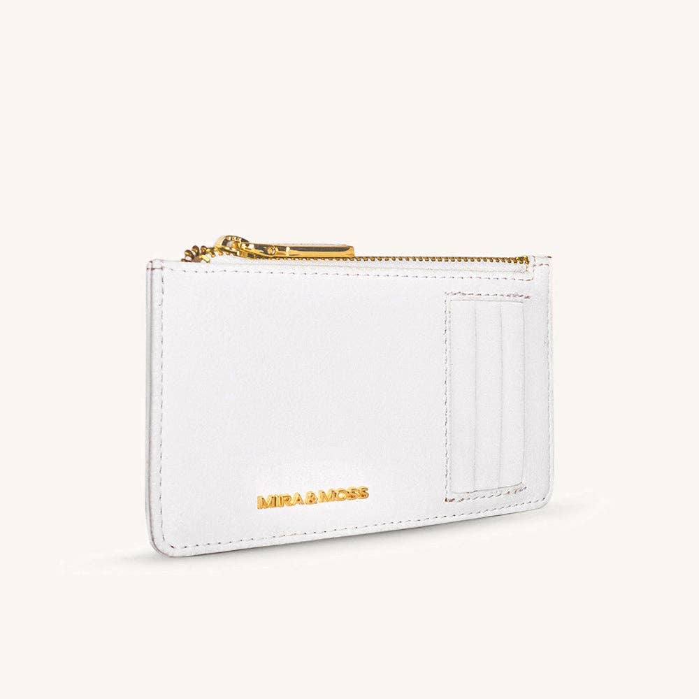 Mira & Moss Ruby Card Wallet - Ivory: IVORY