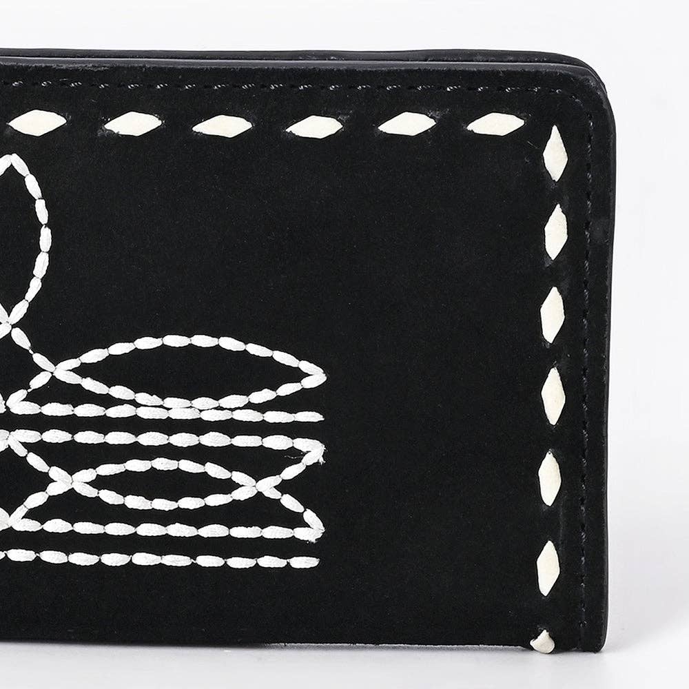 American Darling Black Genuine Suede Wallet Bag: ADBG1687A