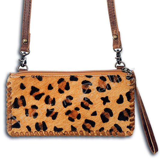 ADBG535CHE Wallet Hair-On Genuine Western Leather Women Bag: ADBG535CHE