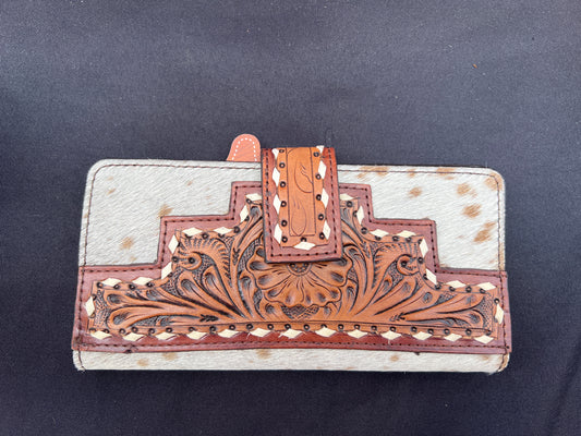 KBG239 Genuine Leather Wallet with Cowhide