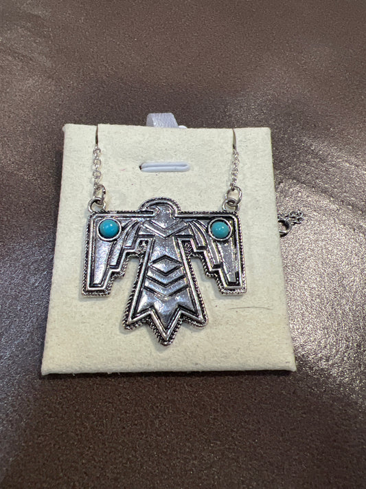 Silver Thunderbird Necklace
