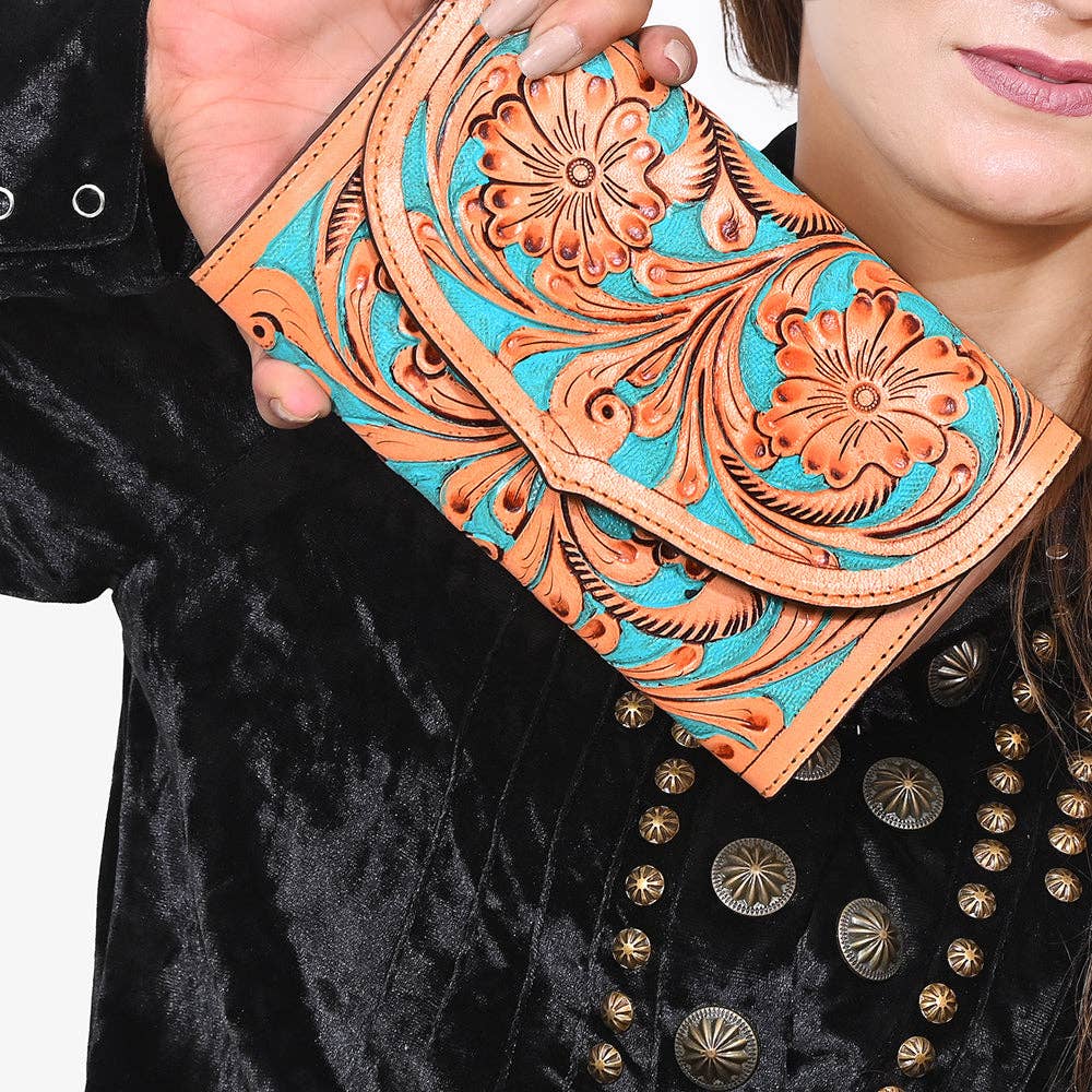 OHG159 Wallet Genuine Leather women bag western Bag: OHG159