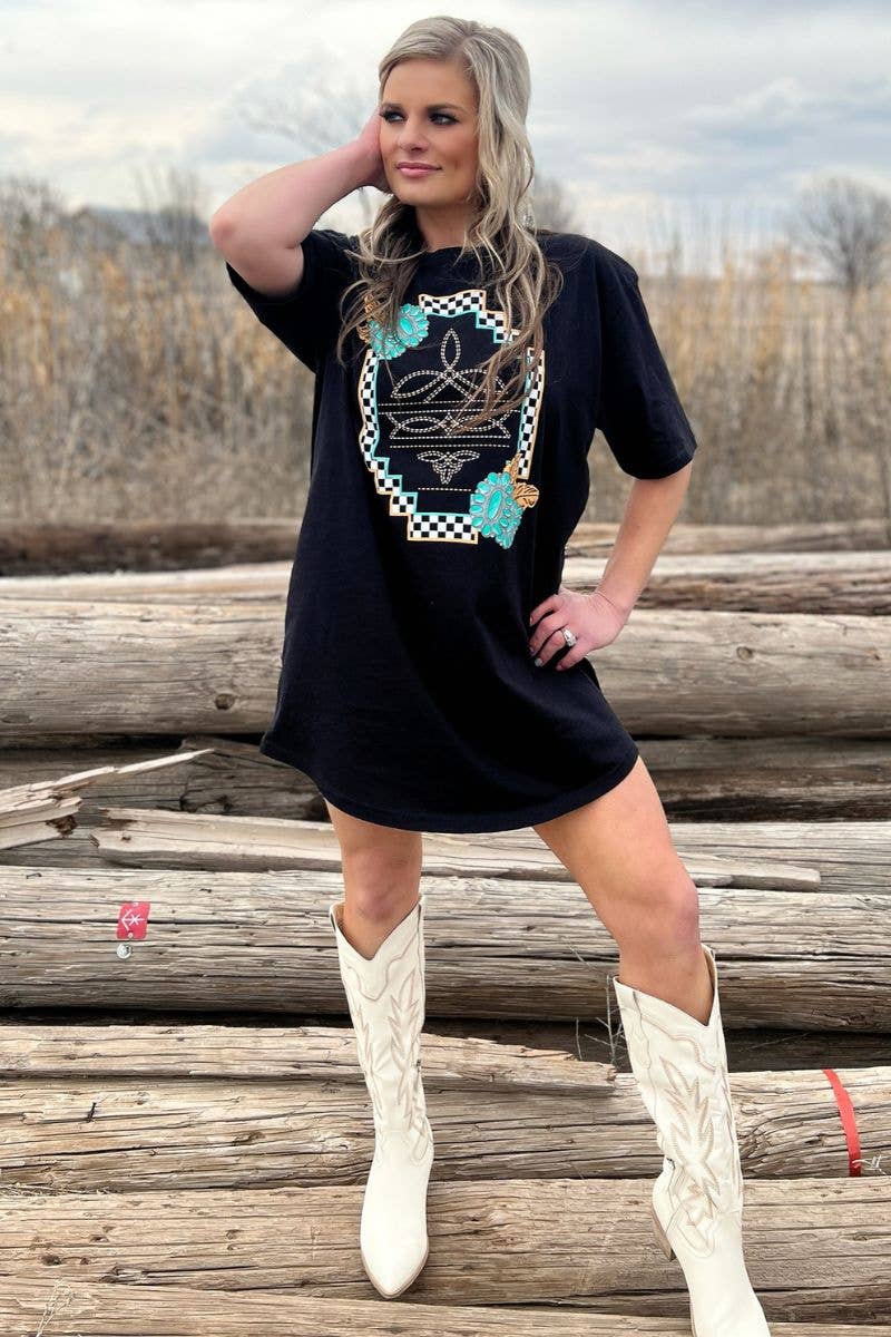 Small Town Big Dreams T-Shirt Dress
