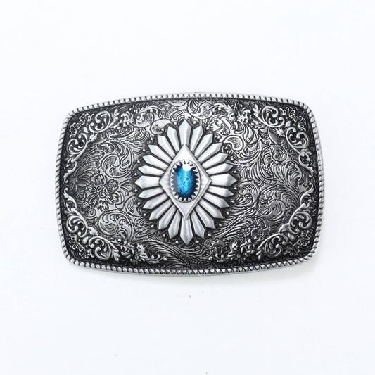 Turquoise Prairie Bloom Buckle