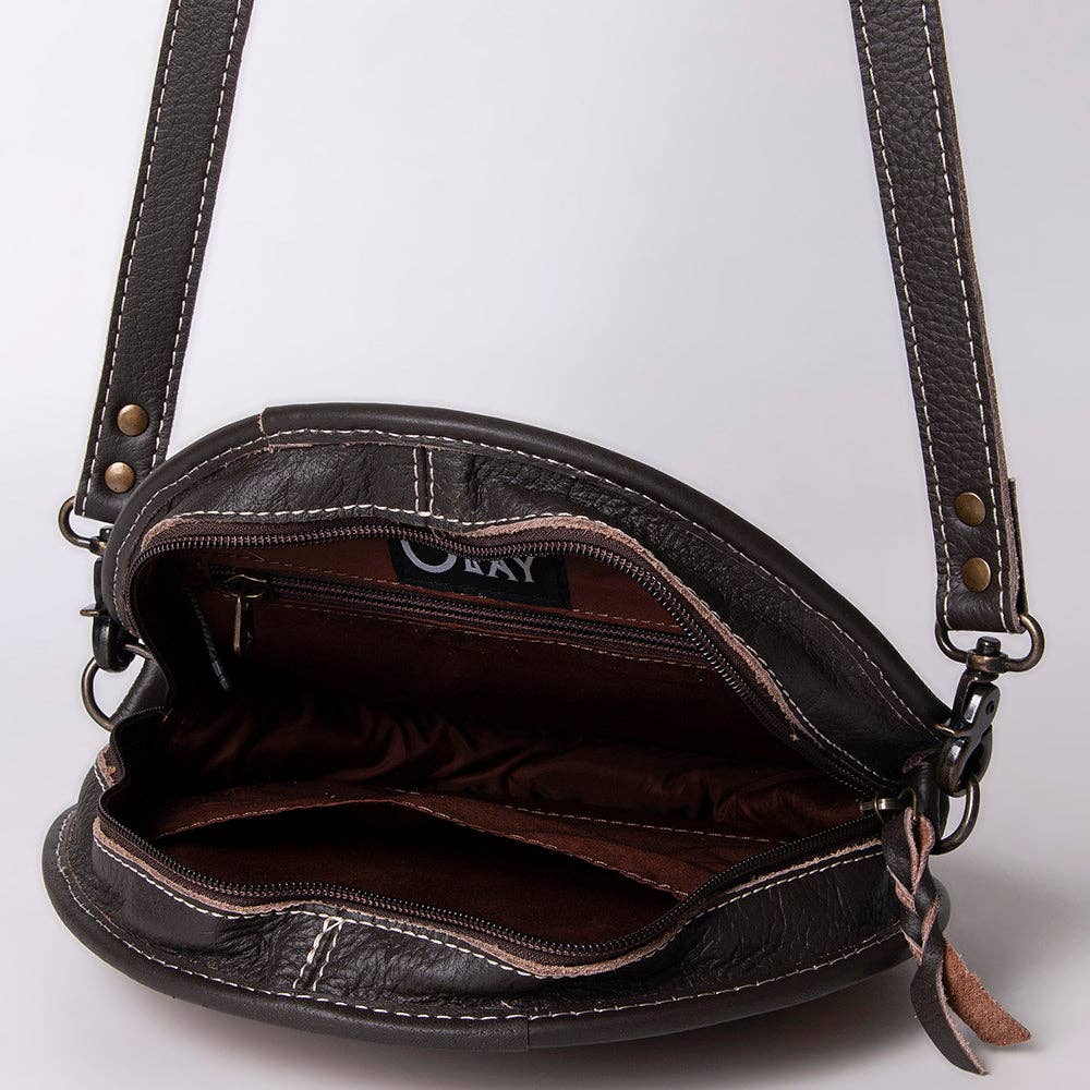 O’hlay Canteen Genuine Leather Cowhide Bag: KBG148