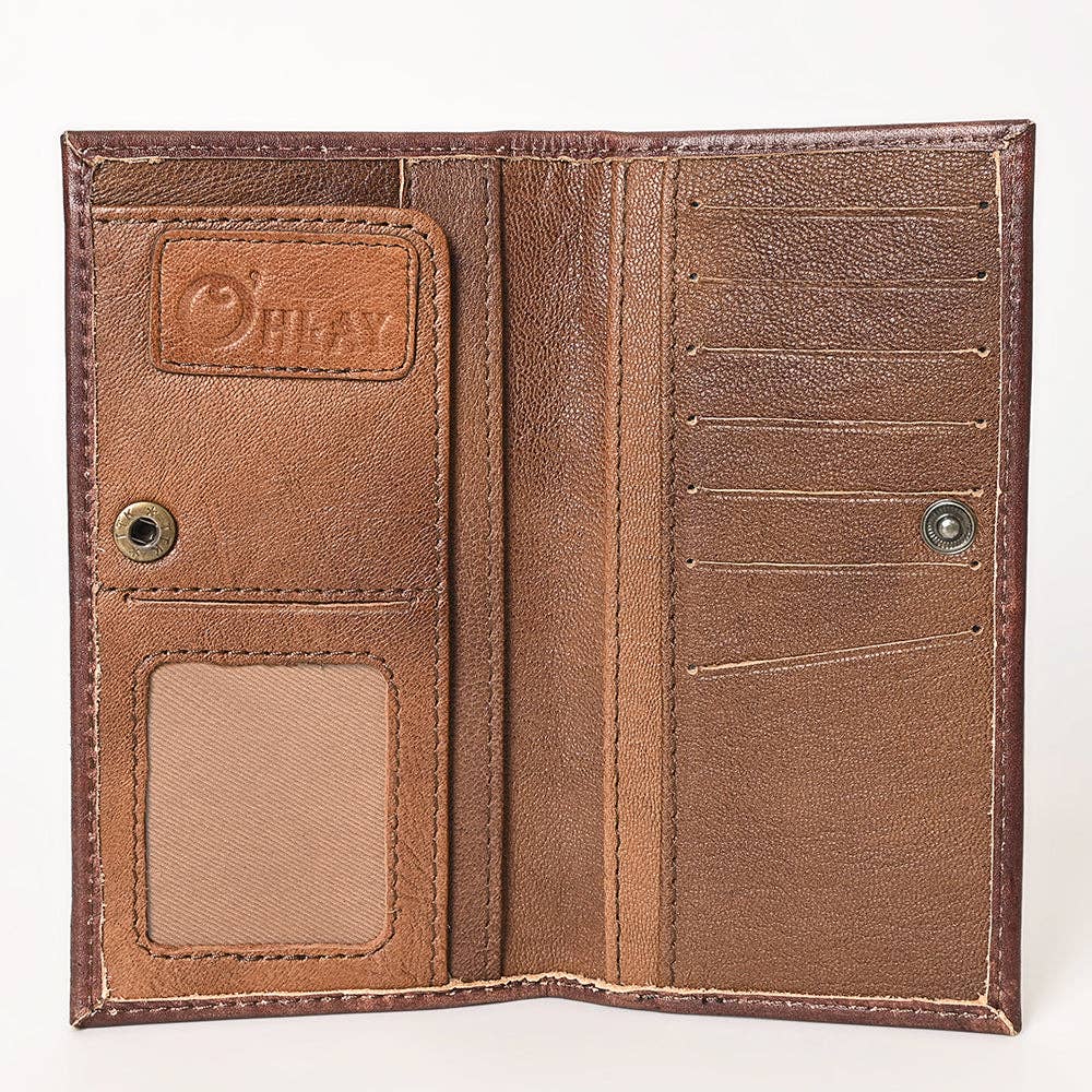 OHG119 Wallet Genuine Leather- Tooled