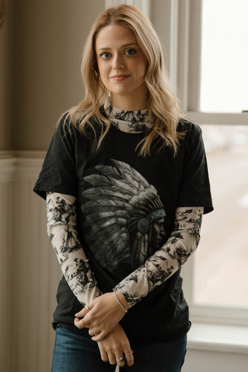 Spirit of The Plains Mesh Top: S-XL