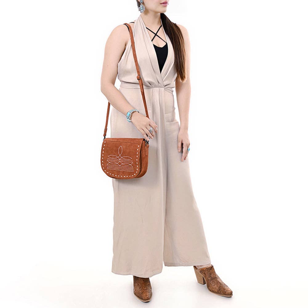 ADBG1622 Crossbody Genuine Western Leather Women Bag: ADBG1622D