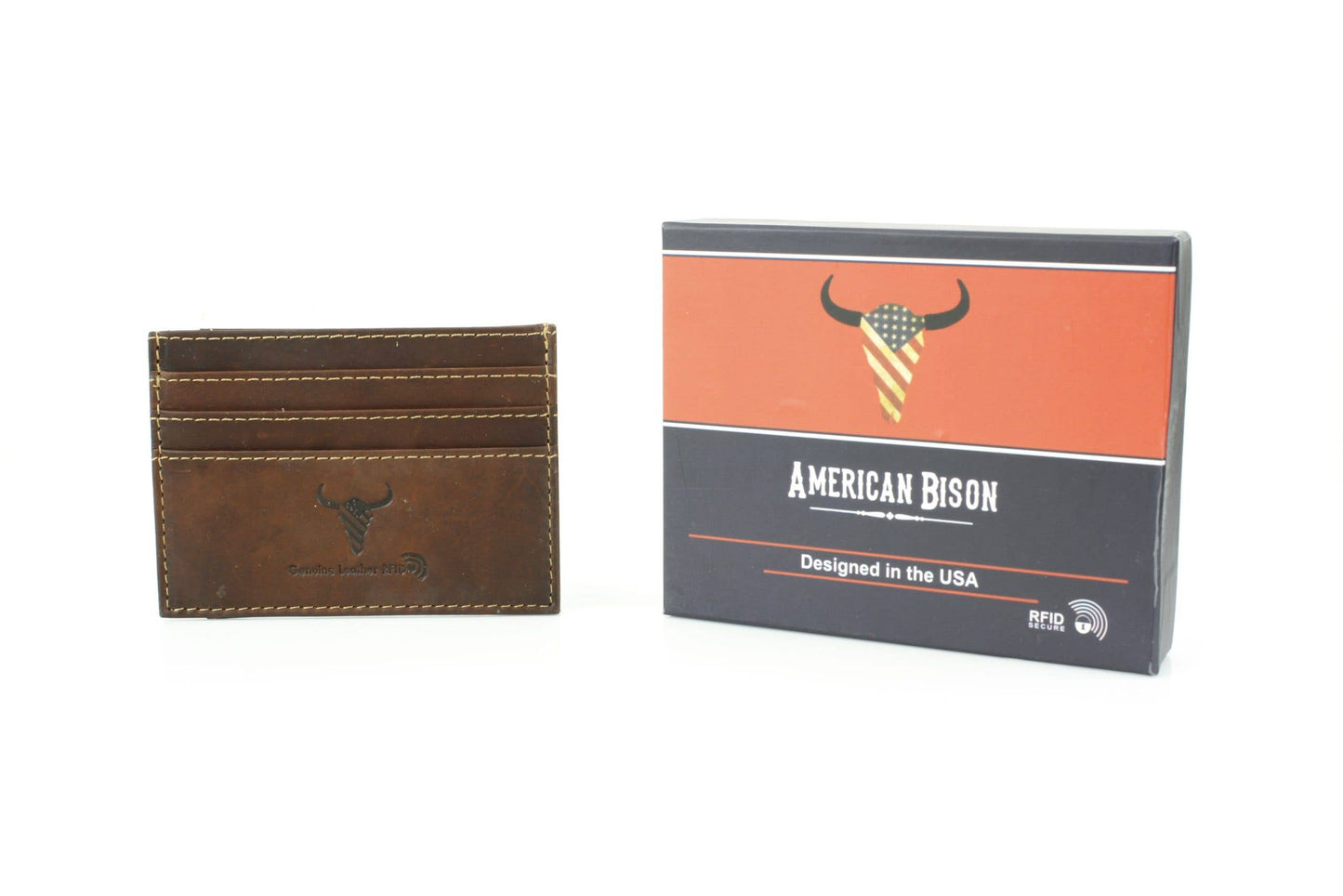 Oil Pull-Up Leather RFID Wallet with ID Window 8035