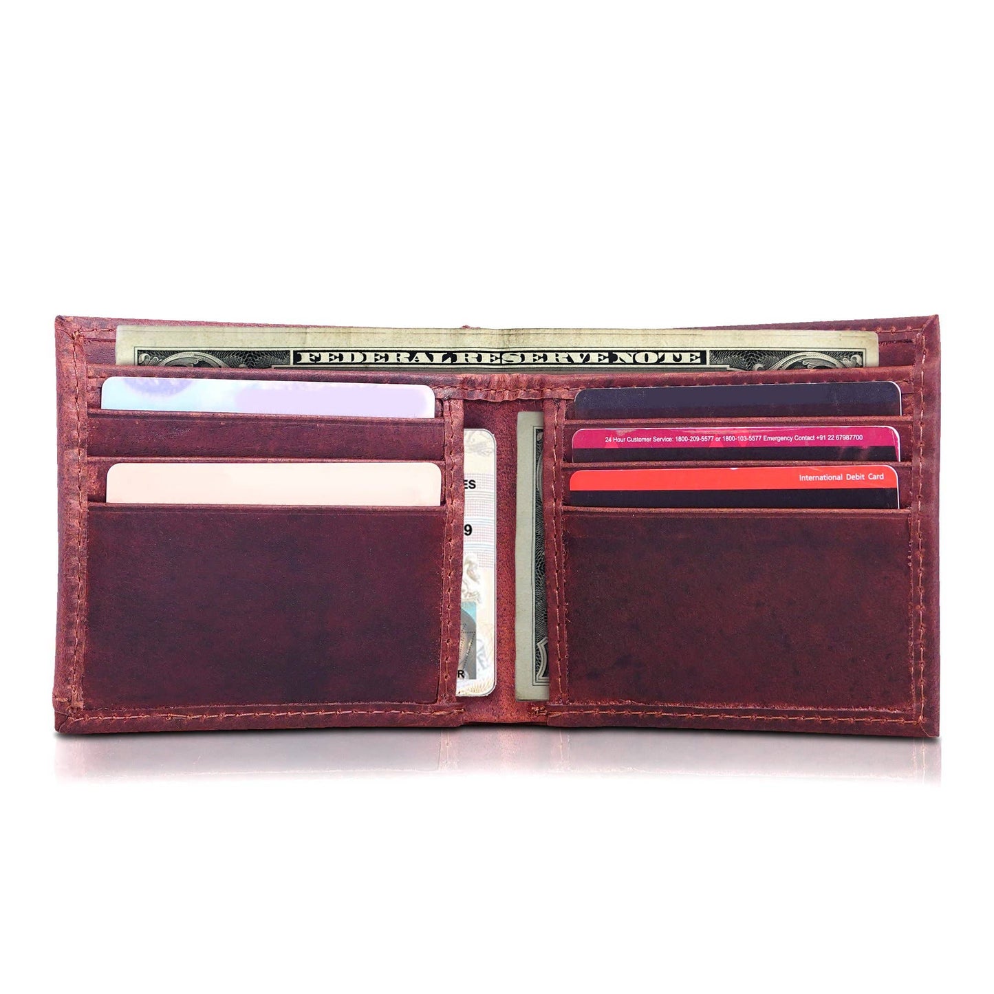 Western Wallets for Men Bifold, Mens Western Billfolds Tooled Leather & Concho