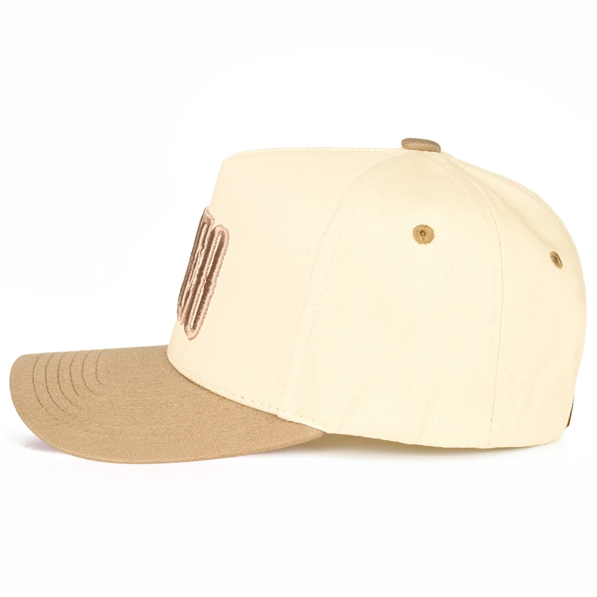 C.C RODEO Letter Embroidered Snapback Trucker Hat: Navy