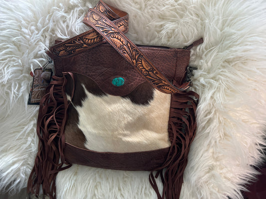 American Darling Crossbody Genuine Western Leather Bag ADBGZ255B