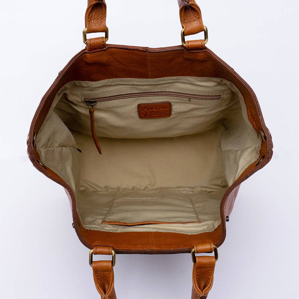 LC-ADBGI217C Tote Genuine Western Leather Women Bag: ADBGI217C