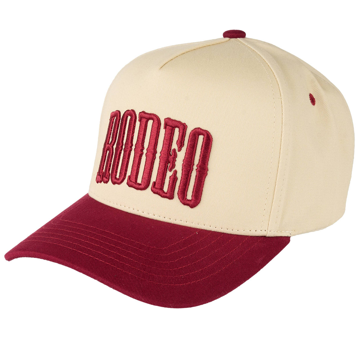 C.C RODEO Letter Embroidered Snapback Trucker Hat: Navy