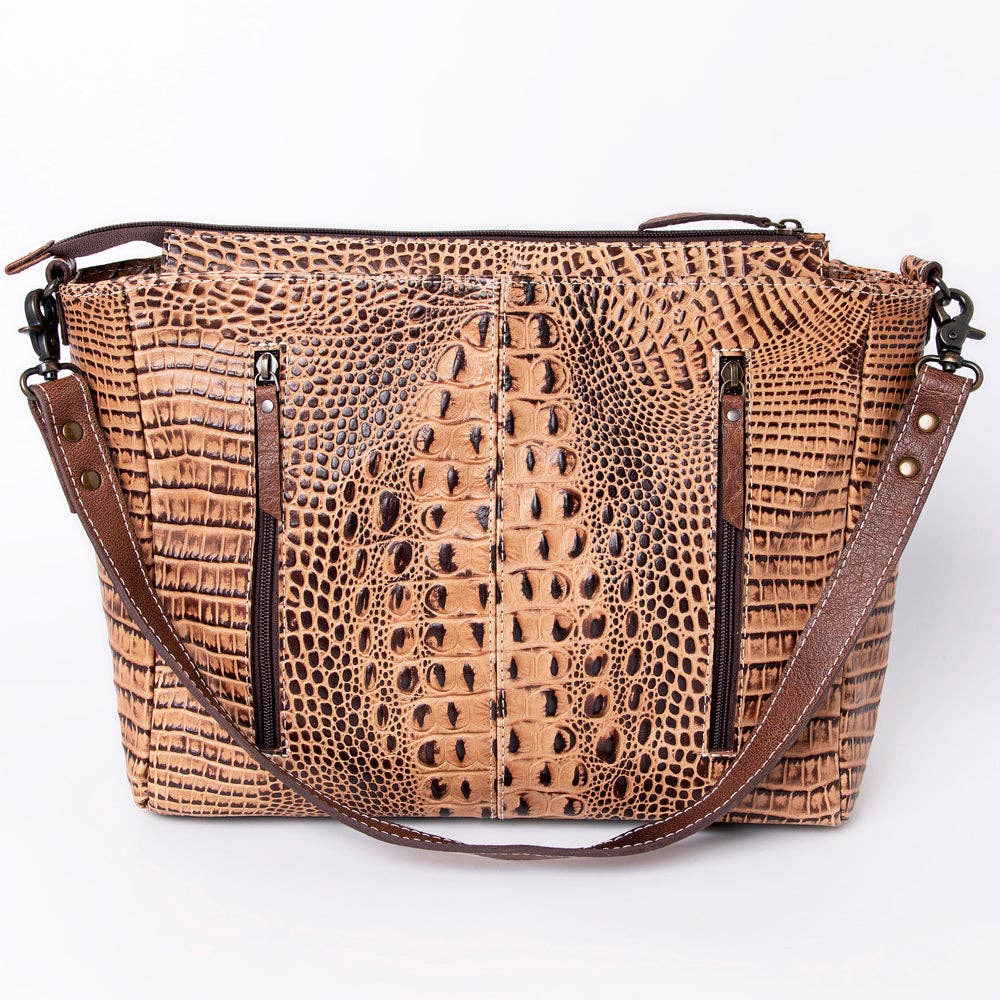LC-ADBG971 Messenger Genuine Western Leather Women Bag: ADBG971B