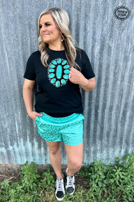 TURQUOISE CONCHO TEE