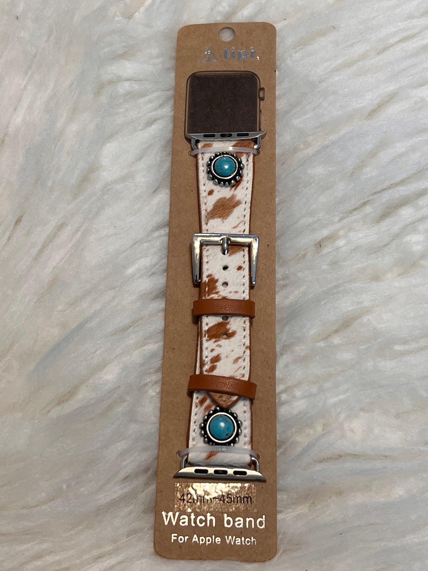 Cowhide Apple Watch Band - Brown