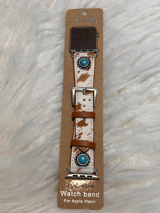 Cowhide Apple Watch Band - Brown
