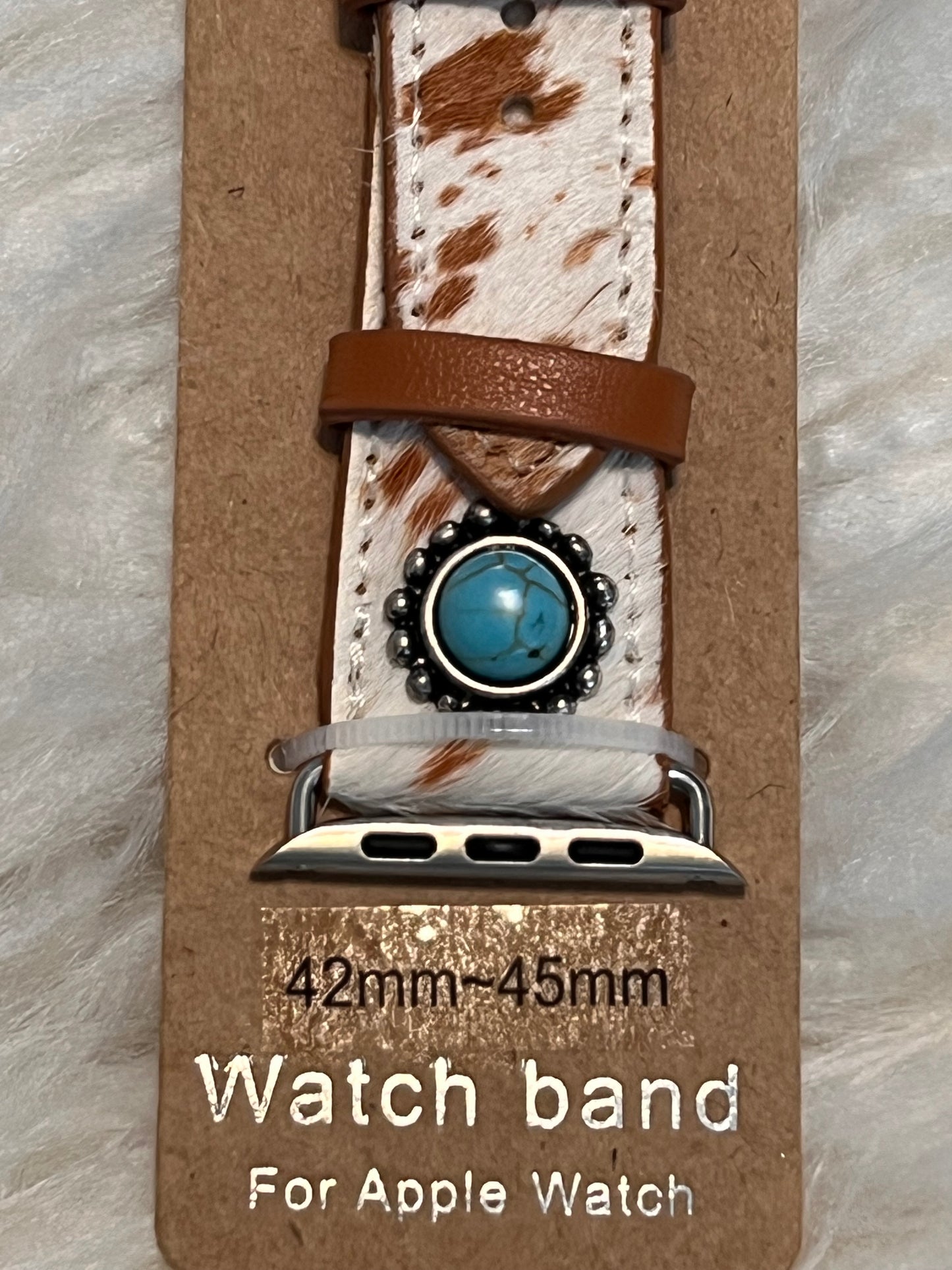 Cowhide Apple Watch Band - Brown