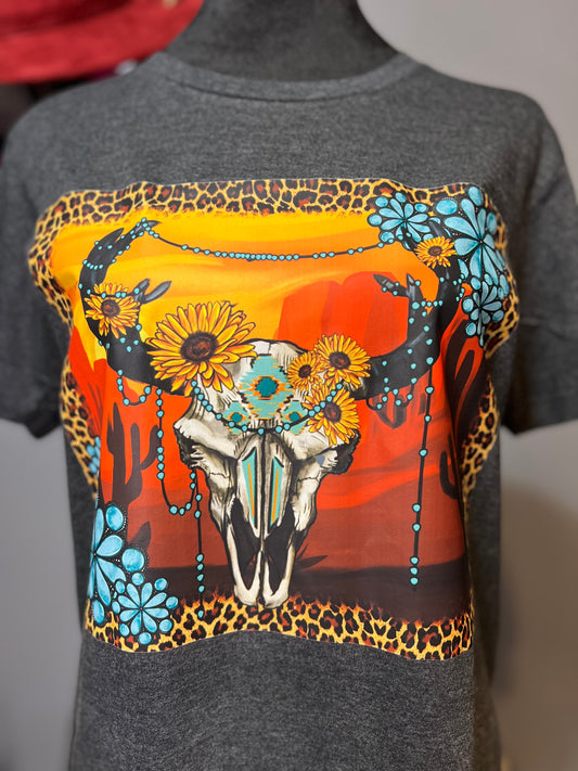 Sunset Western Skull