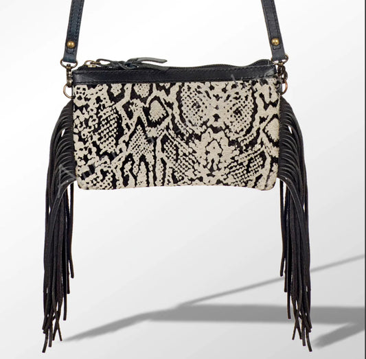 American Darling Crossbody Genuine Western Leather Women Bag Becca ADBGS142SNKFRNG