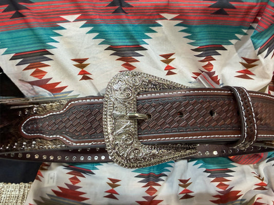 Longhorn Cowhide Leather Belt