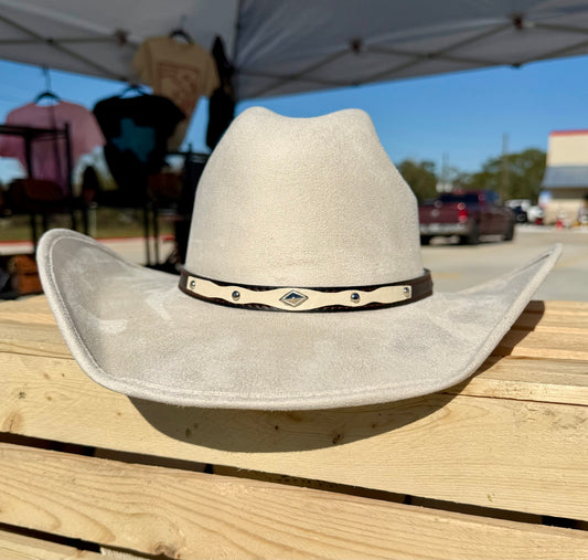 Cream/Off White Felt Western Hat available for local pickup only!!