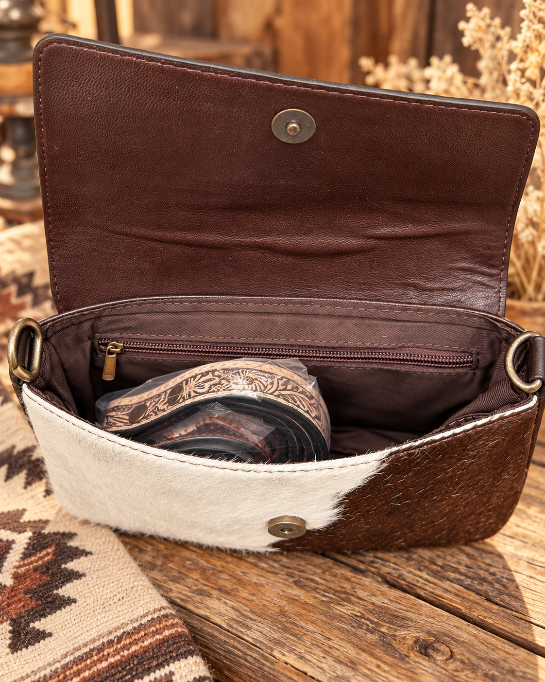 Prairie Bloom Crossbody- Cream