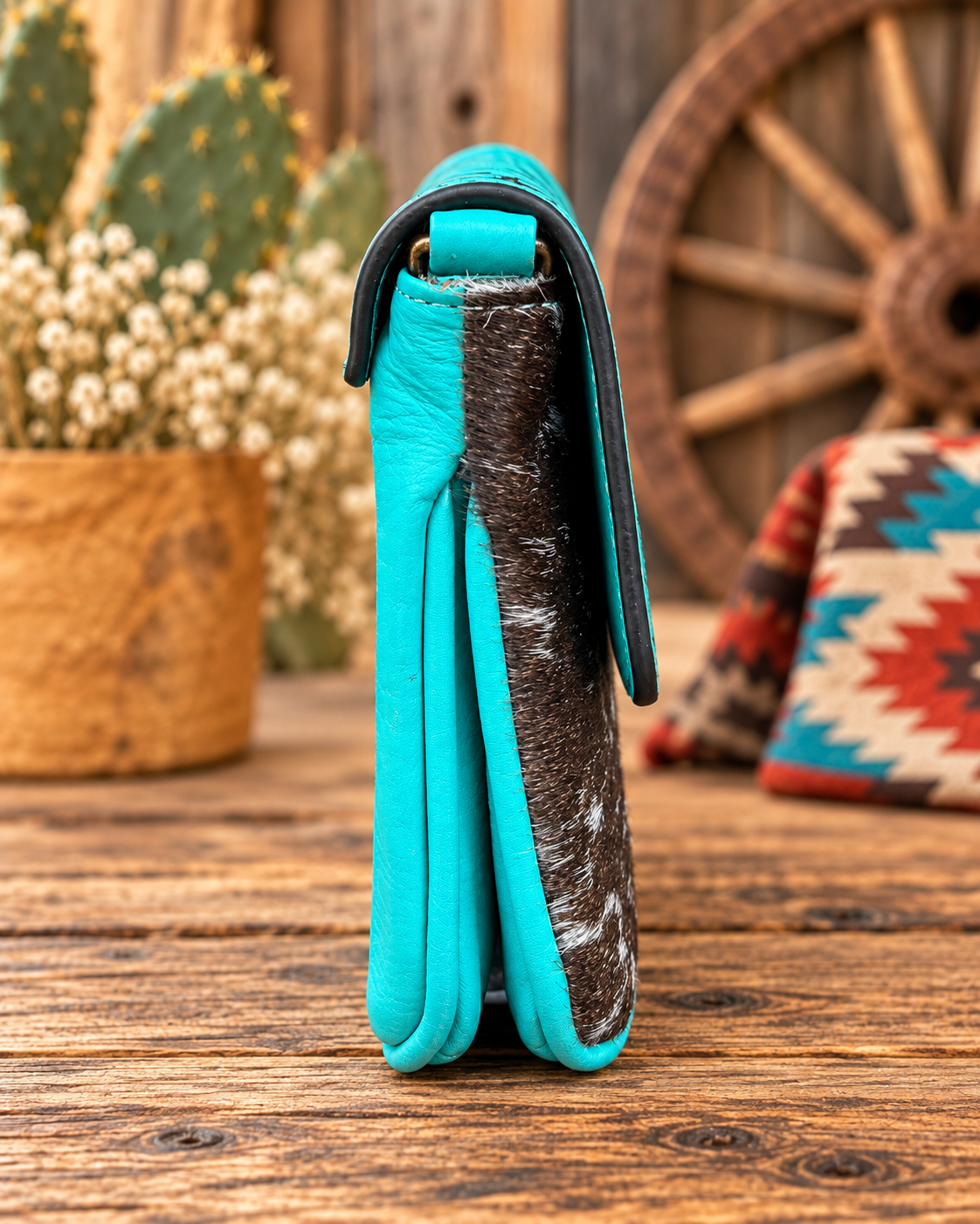 Prairie Bloom Crossbody- Turquoise