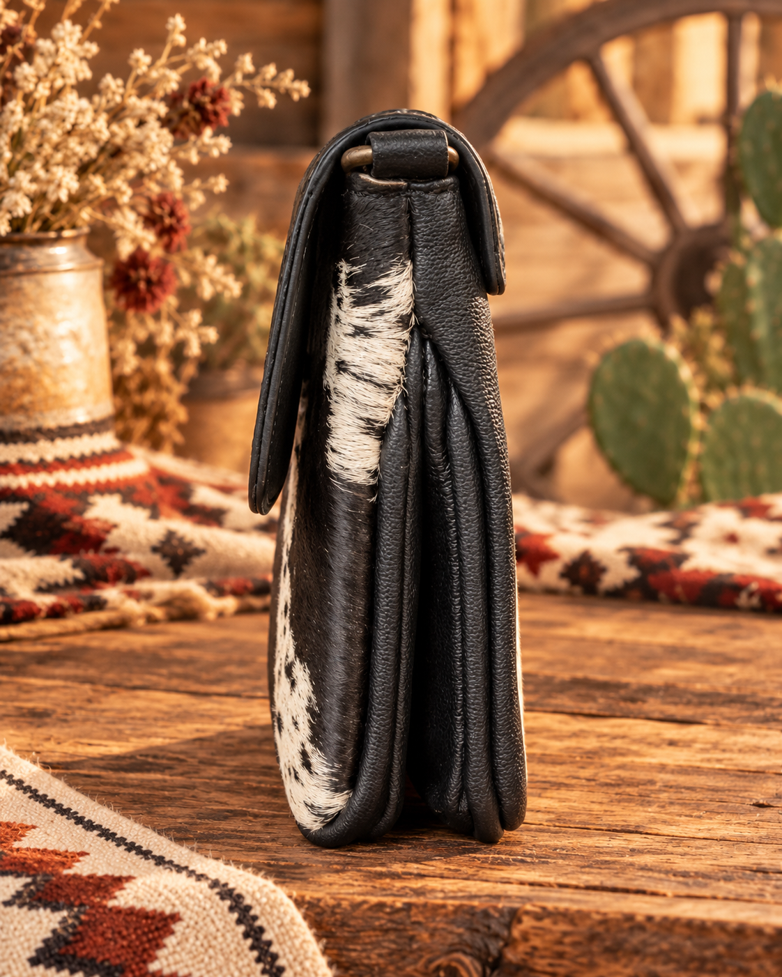 Prairie Bloom Crossbody- Black