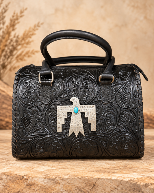 Midnight Thunderbird – Small Speedy Handbag