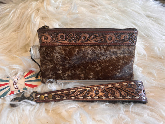 O’hlay Cowhide Wristlet