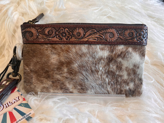 O’hlay Cowhide Wristlet