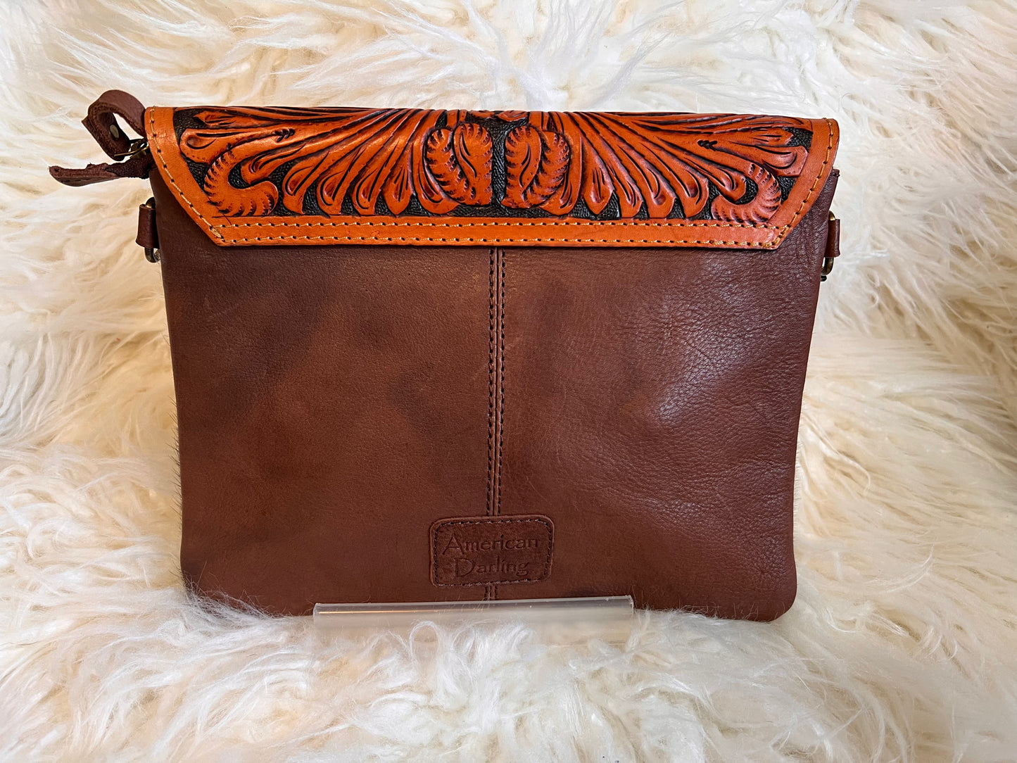 ADBG405BKW Envelope Genuine Western Leather Women Bag: ADBG405BKW