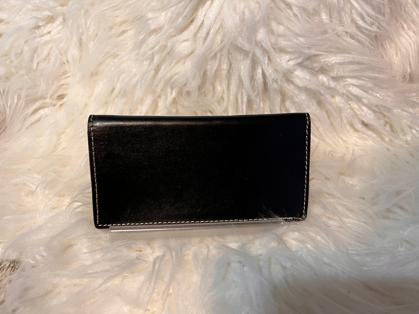 Black Cowhide Tooled Mens wallet  