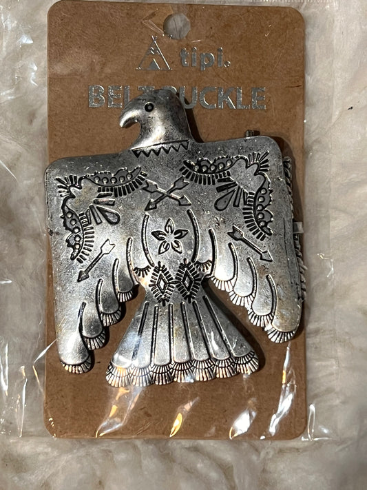 Belt Buckle- Silver Thunderbird