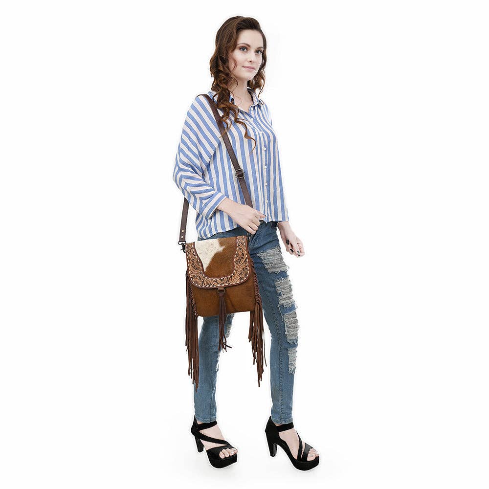 Dusty Trail Hair-On Saddle Bag - KBG248 B