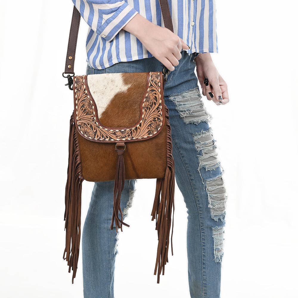Dusty Trail Hair-On Saddle Bag - KBG248 B